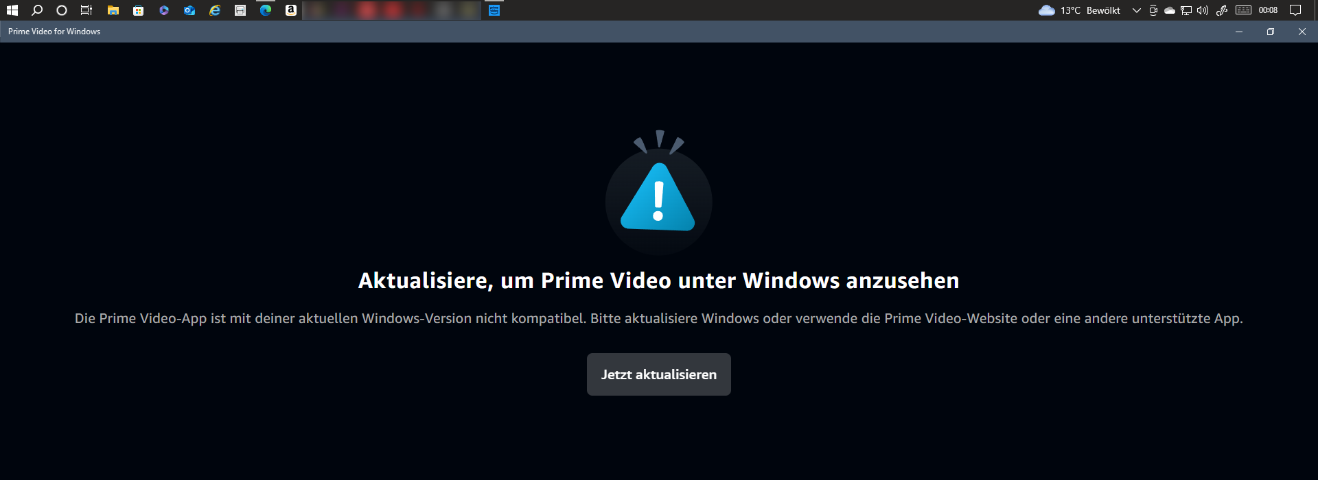 Prime Video App startet nicht mehr am PC (Windows 10)